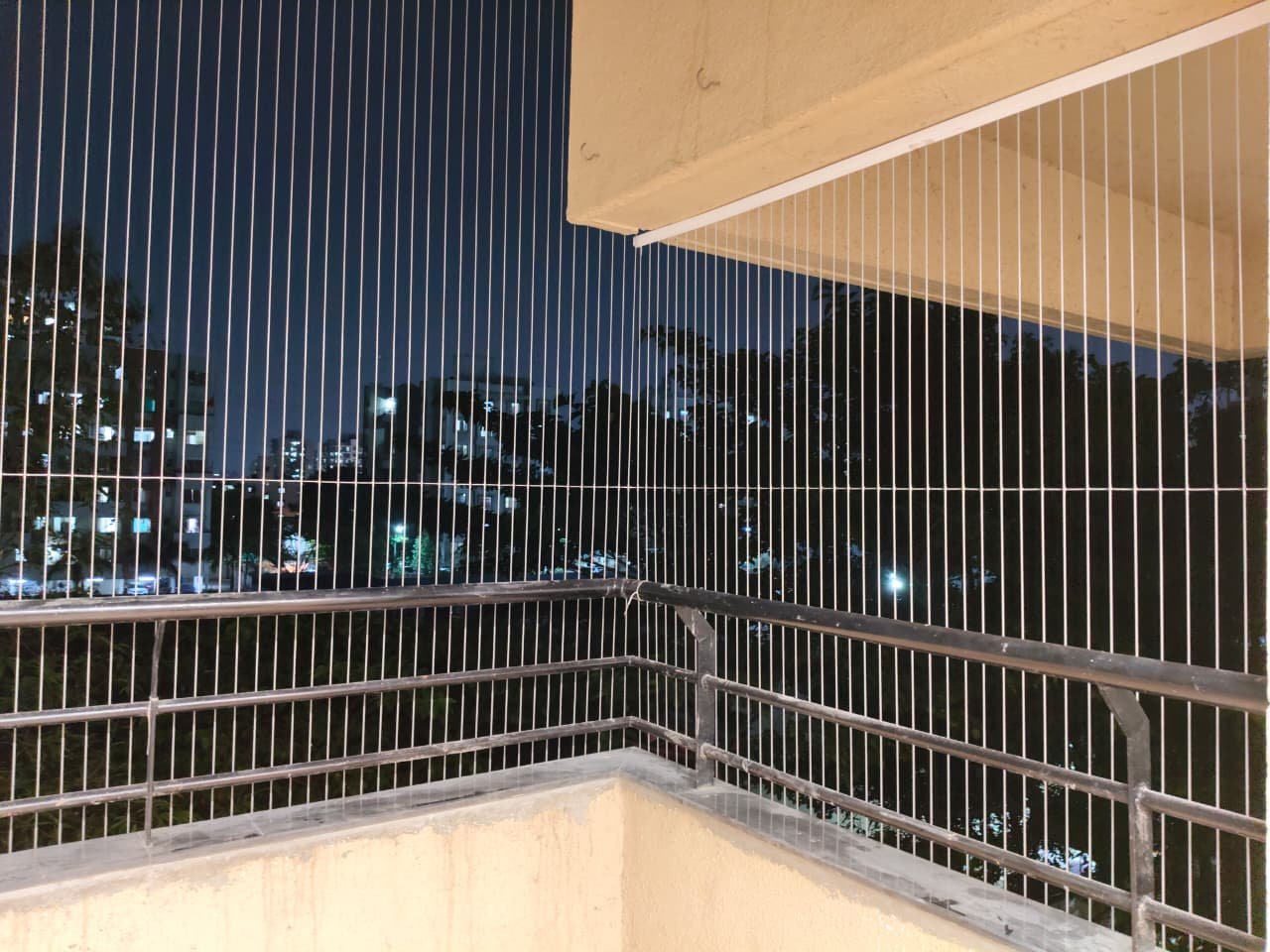 SS 316 invisible grill installation